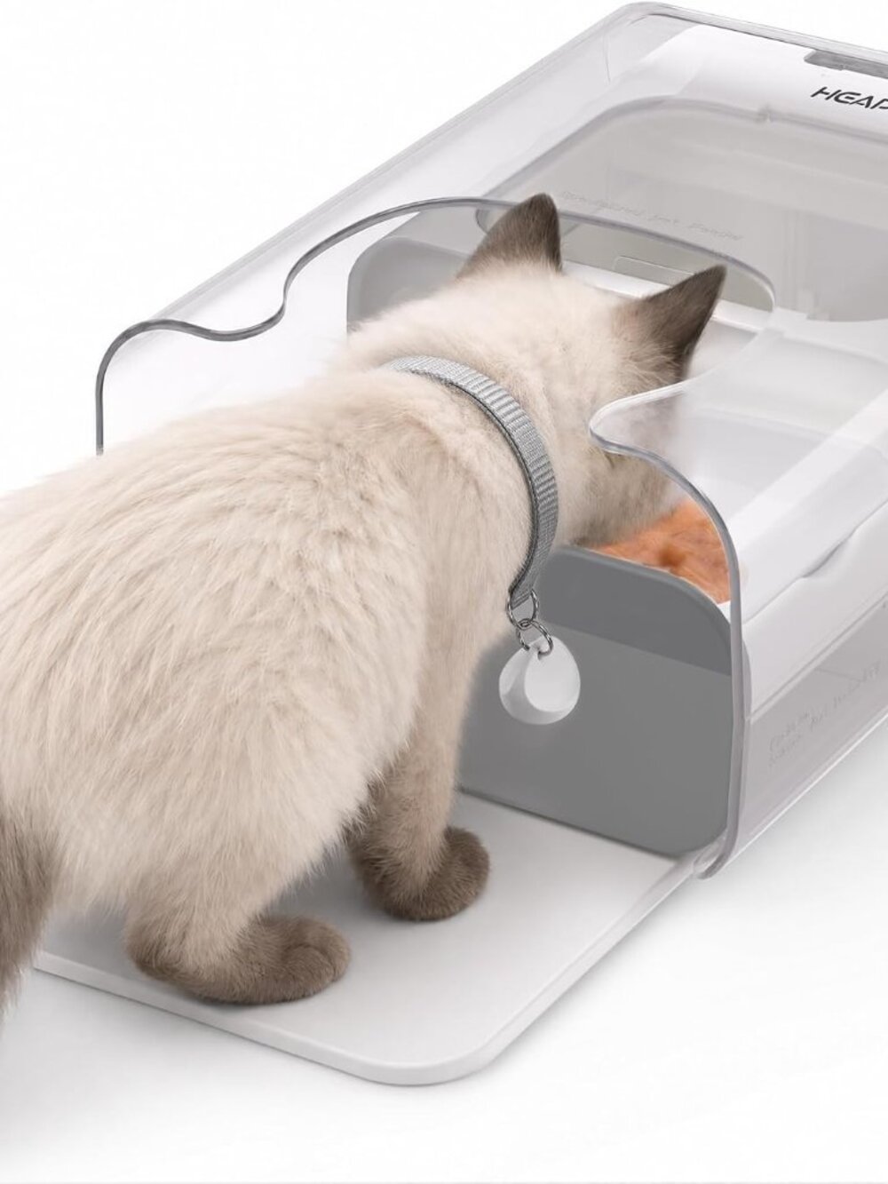 HEAPETS RFID Automatic Cat Feeder, Collar Sensor Microchip, Pet Food Dispenser